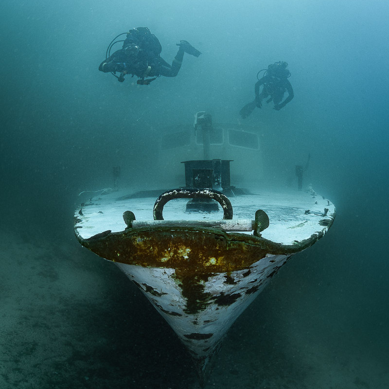 P33 patrol boat wreck
