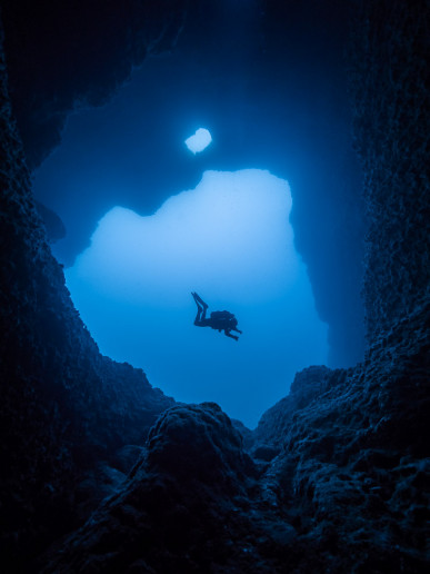 A cave in wied bassasa