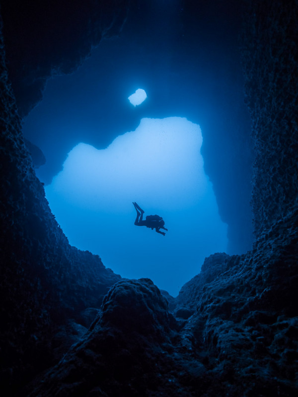 A cave in wied bassasa