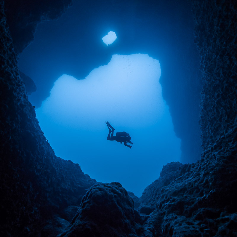 A cave in wied bassasa