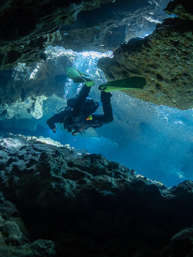 A cave in Ghar Lapsi